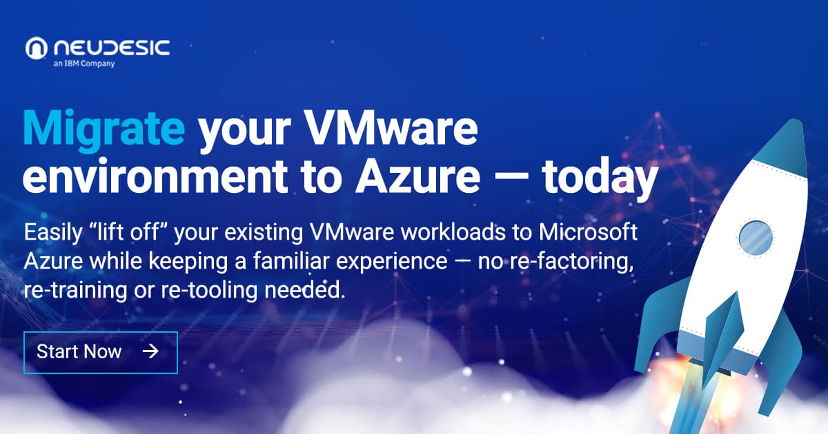 Migrate Your Vmware Environment To Azure — Today